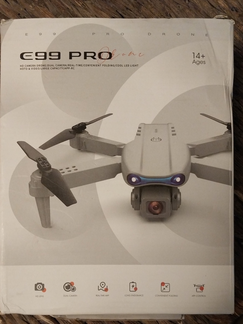 NWT E99 Pro Drone - Light Gray Camera Drone